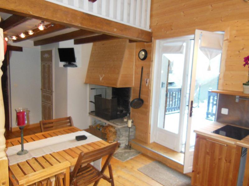 Vakantie in de bergen Appartement 3 kamers mezzanine 6 personen (010CL) - Résidence le Dahu - Champagny-en-Vanoise - Woonkamer