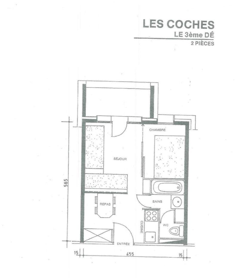 Vakantie in de bergen Appartement 2 kamers 4 personen (008) - Résidence le Dé 3 - Montchavin La Plagne