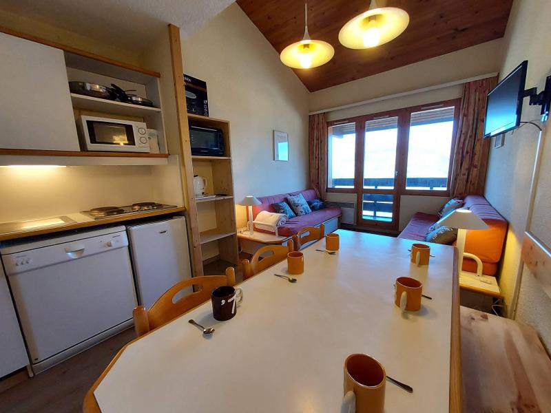 Vakantie in de bergen Appartement duplex 2 kamers 6 personen (434) - Résidence le Dé 4 - Montchavin La Plagne - Woonkamer