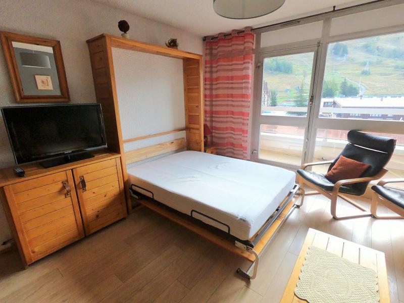Holiday in mountain resort Studio sleeping corner 4 people (DIA2J2) - Résidence le Diamant II - Les 2 Alpes - Folding bed