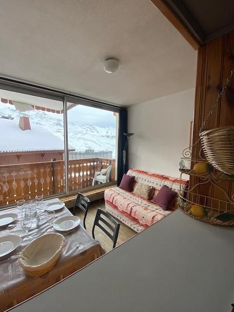 Vakantie in de bergen Studio bergnis 3 personen (104) - Résidence le Dôme de Polset - Val Thorens - Woonkamer