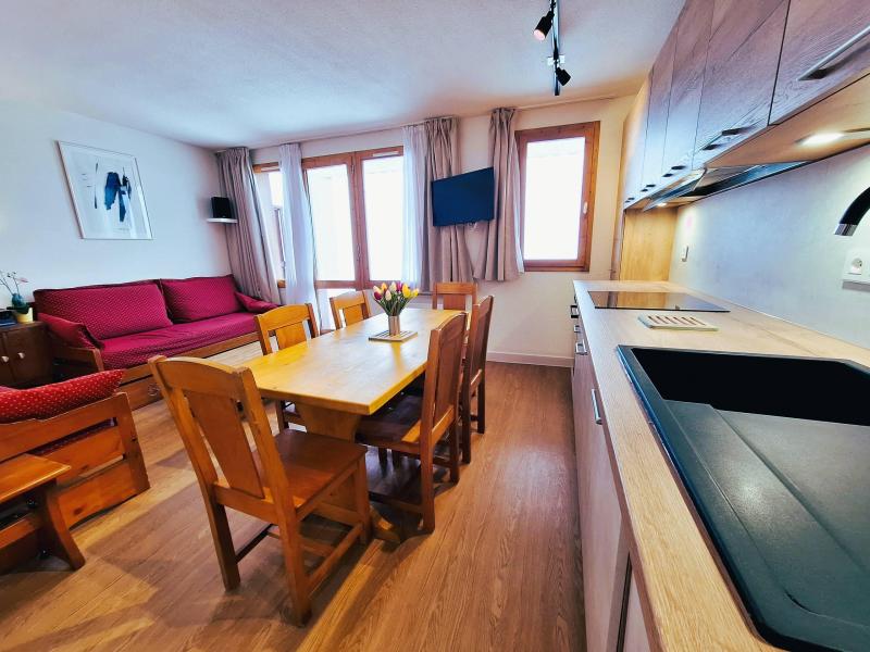 Vakantie in de bergen Appartement 3 kamers 6 personen (006) - Résidence le Domino - Montchavin La Plagne - Woonkamer