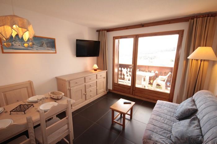 Urlaub in den Bergen Studio Schlafnische 4 Personen (315) - Résidence le Grand Mont 3 - Les Saisies - Wohnzimmer