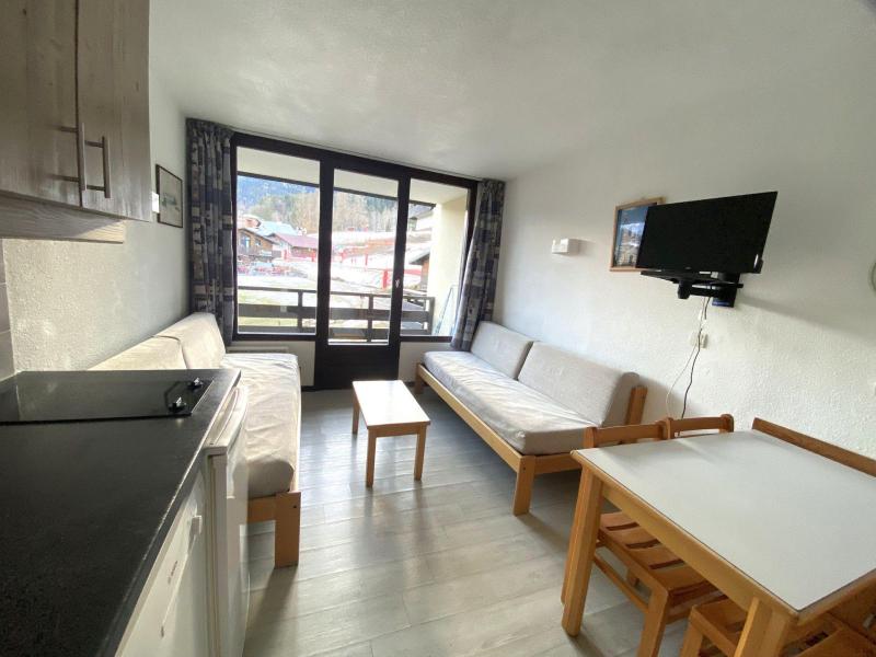 Urlaub in den Bergen Studio Schlafnische 4 Personen (105) - Résidence le Grand Morillon - Morillon - Wohnzimmer