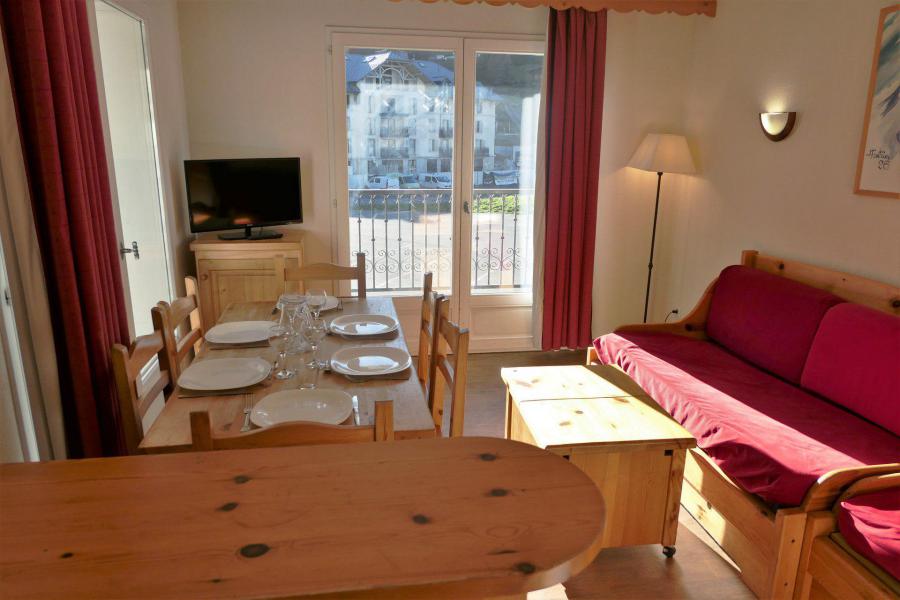 Vakantie in de bergen Appartement 3 kamers 6 personen (105) - Résidence le Grand Panorama - Saint Gervais - Woonkamer