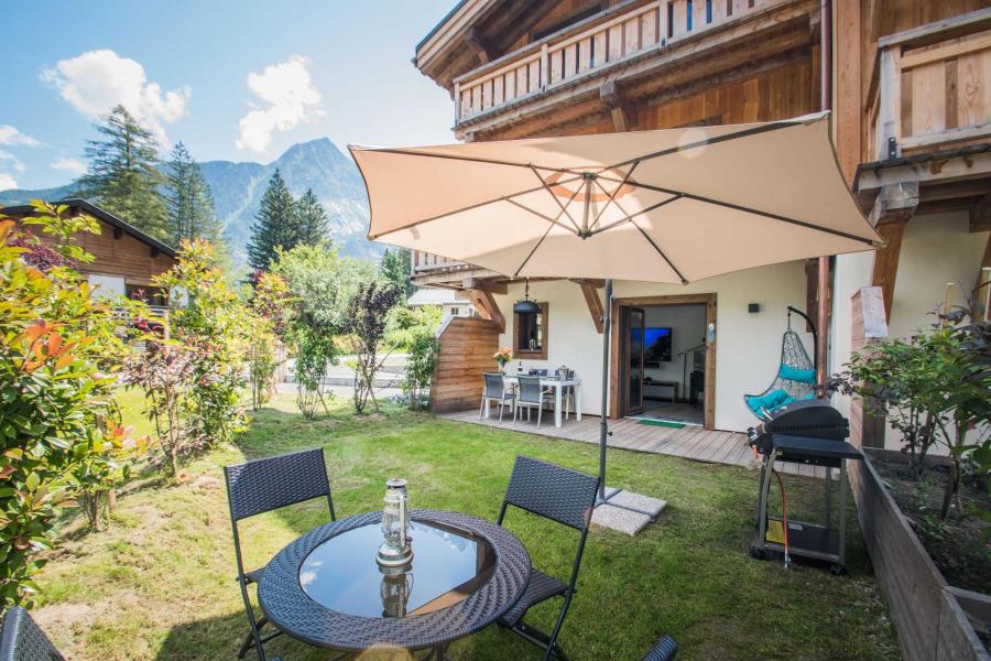 Urlaub in den Bergen 3-Zimmer-Appartment für 4 Personen (YOSEMITE) - Résidence Le Green - Chamonix - Terrasse