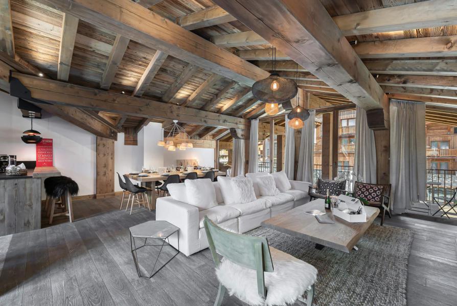 Vakantie in de bergen Appartement duplex 5 kamers 8 personen (203) - Résidence le Grizzly - Val d'Isère - Woonkamer