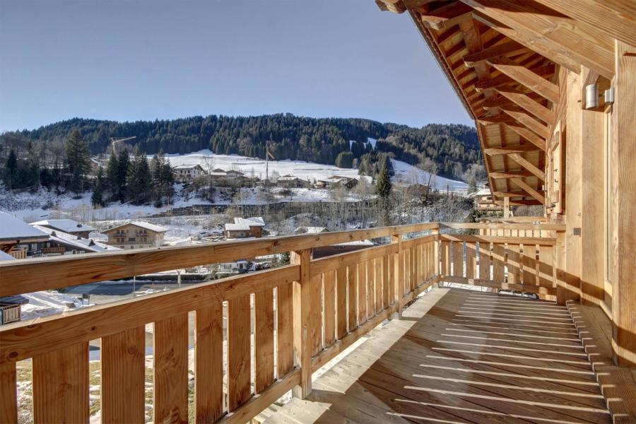 Urlaub in den Bergen 4 Zimmer Maisonettewohnung für 8 Personen (4) - Résidence le Hameau des Fés - Morzine - Balkon