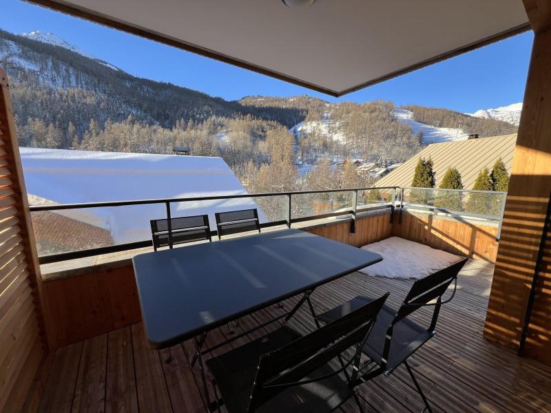 Vakantie in de bergen Appartement 3 kamers 4 personen (R01) - Résidence Le Jardin des Eduits - Serre Chevalier - Terras