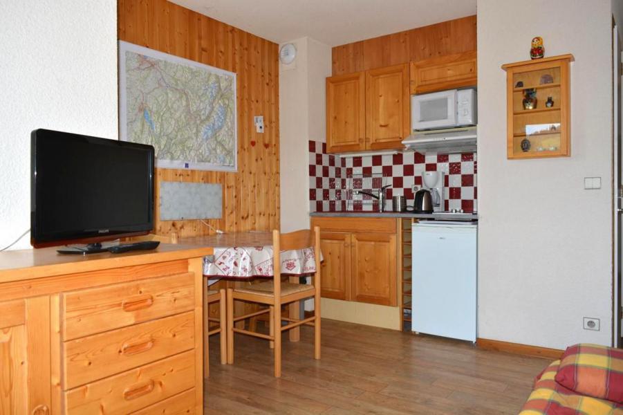 Vakantie in de bergen Studio cabine 4 personen (021) - Résidence le Kodiac - Le Grand Bornand - Woonkamer