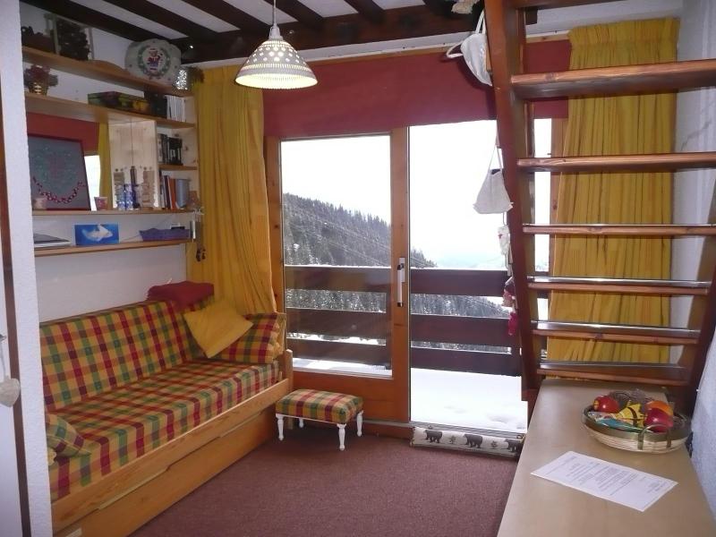 Vakantie in de bergen Studio mezzanine 4 personen (F07) - Résidence le Lac Blanc - Méribel-Mottaret - Woonkamer