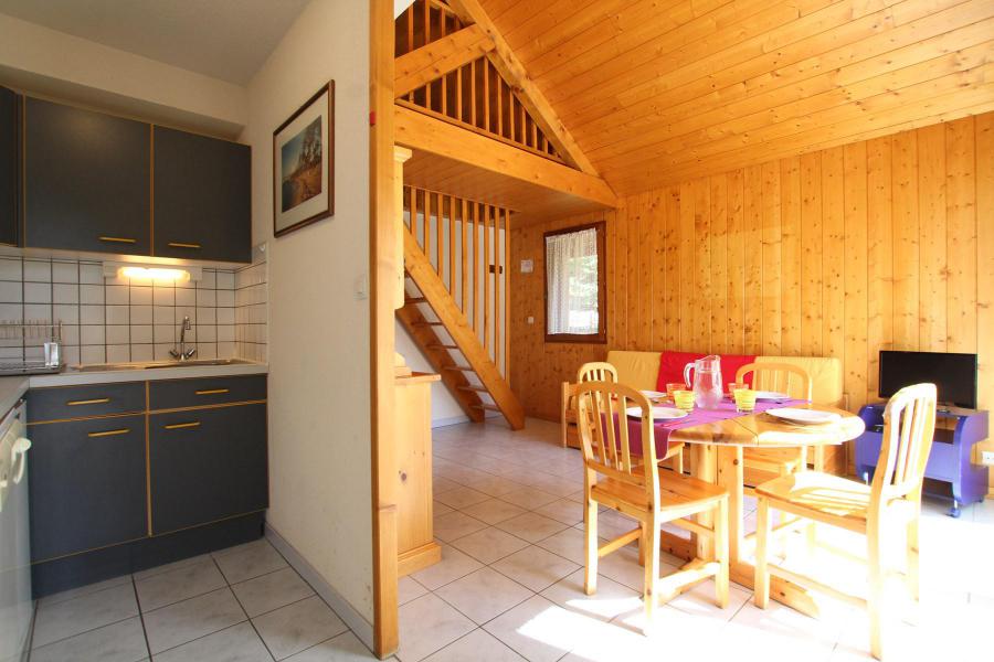 Vakantie in de bergen Appartement duplex 2 kamers 4 personen (LAUROE) - Résidence le Lauzin - Montgenèvre - Woonkamer