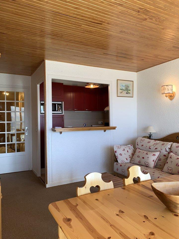 Vakantie in de bergen Studio bergnis 4 personen (L4) - Résidence le Majestic II - Alpe d'Huez - Woonkamer