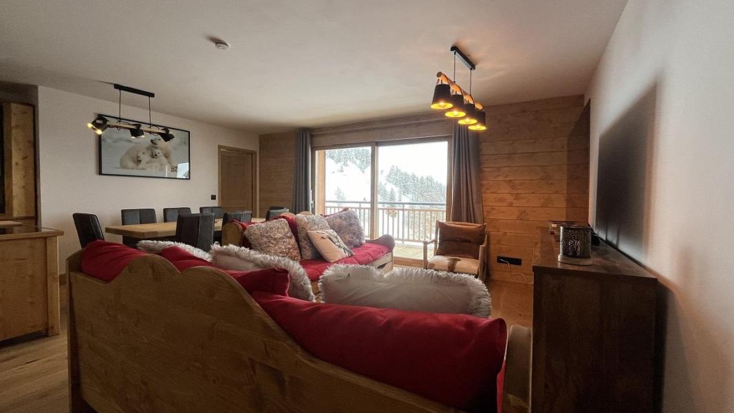 Holiday in mountain resort 4 room apartment 6 people (C15) - Résidence le Manaka - La Plagne - Living room