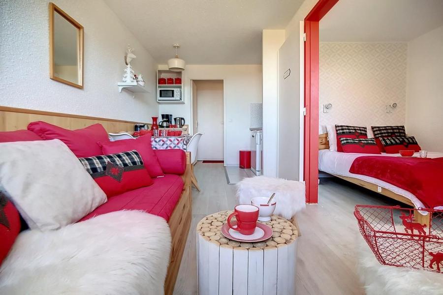 Vakantie in de bergen Appartement 2 kamers 4 personen (420) - Résidence le Median - Les Menuires - Woonkamer
