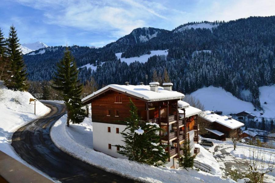 Urlaub in den Bergen Studio Schlafnische 4 Personen (13) - Résidence le Millepertuis B - Le Grand Bornand - Balkon