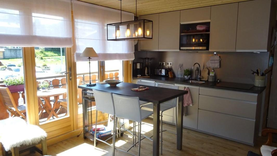 Vacances en montagne Appartement 2 pièces cabine 4 personnes (118) - Résidence Le Mont Caly - Les Gets - Séjour