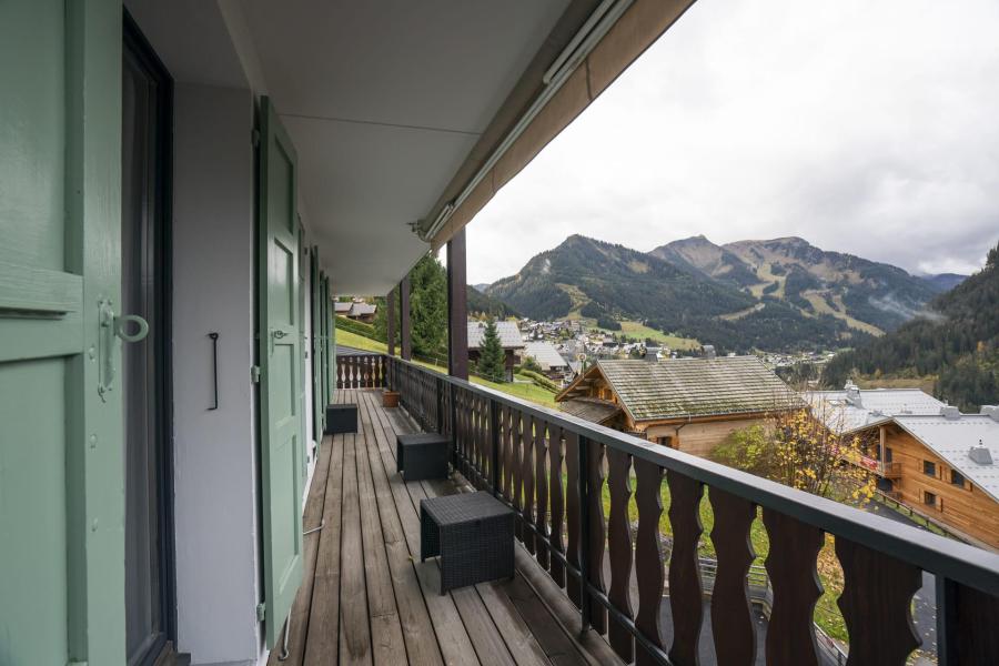 Vacaciones en montaña Apartamento 4 piezas para 8 personas (9) - Résidence Le Morclan - Châtel - Balcón