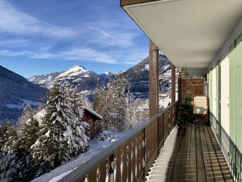 Vacances en montagne Appartement 3 pièces 6 personnes - Résidence Le Morclan - Châtel - Terrasse