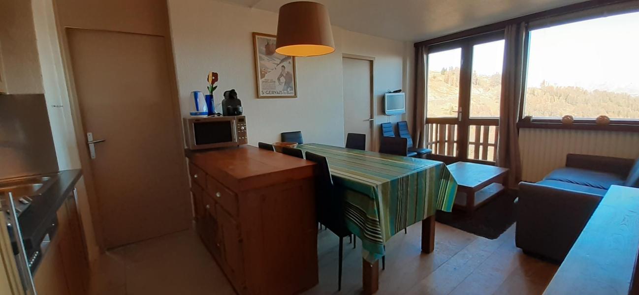 Vakantie in de bergen Appartement 3 kamers 6 personen (34) - Résidence le Mustag - La Plagne - Woonkamer