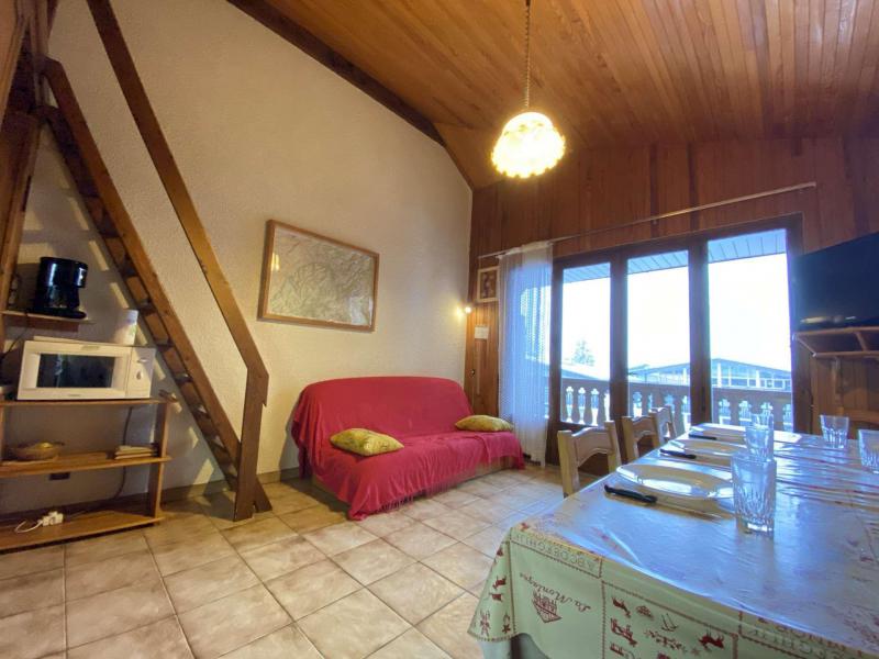 Vakantie in de bergen Appartement 2 kamers 8 personen (B9) - Résidence le Nantoran - Praz sur Arly - Woonkamer