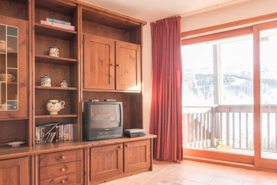 Vakantie in de bergen Appartement 3 kamers 6 personen (SARA21) - Résidence Le Parthénon - Montgenèvre - TV