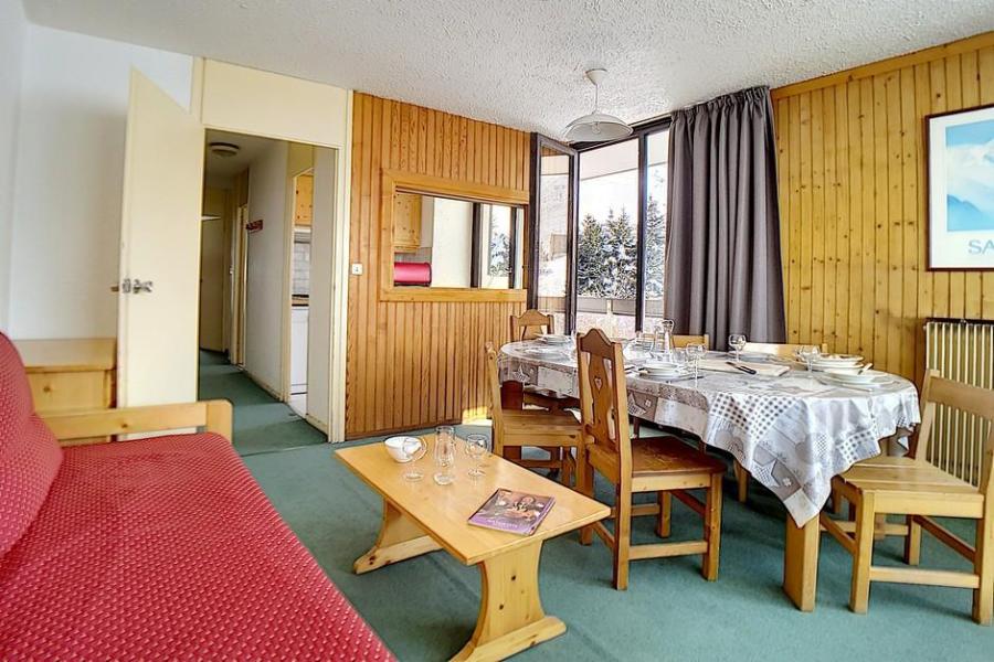 Urlaub in den Bergen 3-Zimmer-Appartment für 8 Personen (86) - Résidence le Pelvoux - Les Menuires - Wohnzimmer