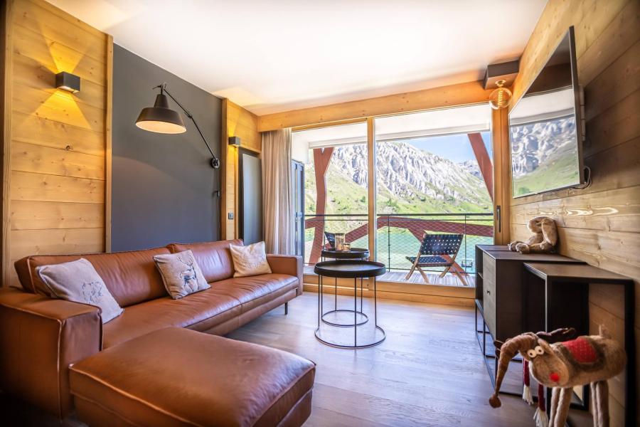 Holiday in mountain resort 3 room apartment cabin 5 people (Le Lac Blanc) - Résidence le Phoenix - Tignes - Living room