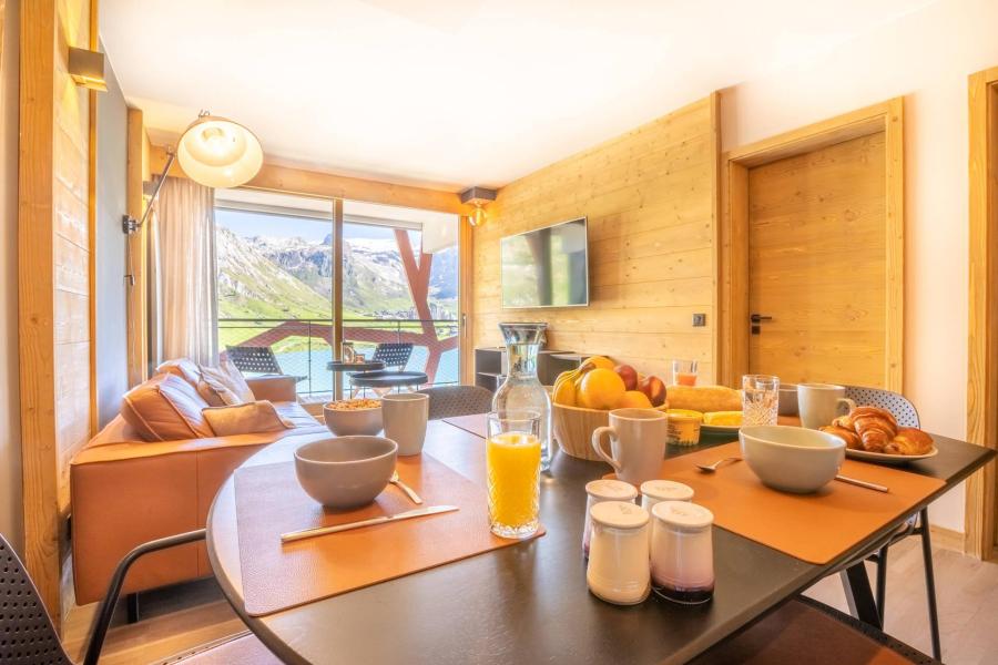 Holiday in mountain resort 3 room apartment cabin 5 people (Le Lac Blanc) - Résidence le Phoenix - Tignes - Living room