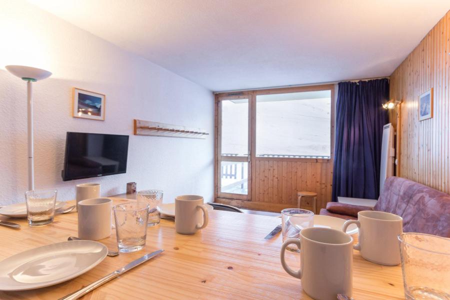 Vakantie in de bergen Appartement triplex 2 kamers 6 personen (PSO26) - Résidence le Plein Soleil - La Plagne - Woonkamer