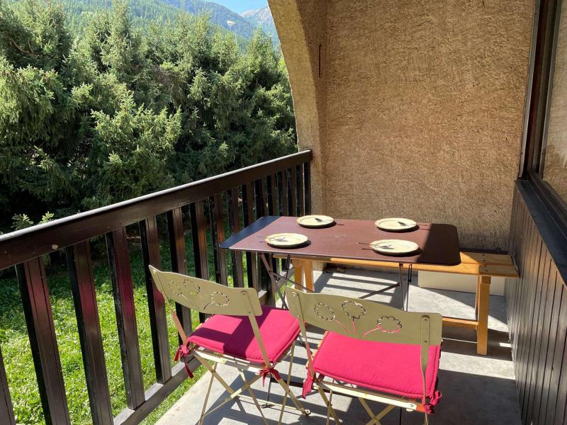 Vakantie in de bergen Studio mezzanine 6 personen (B012) - Résidence le Prarial - Serre Chevalier - Balkon