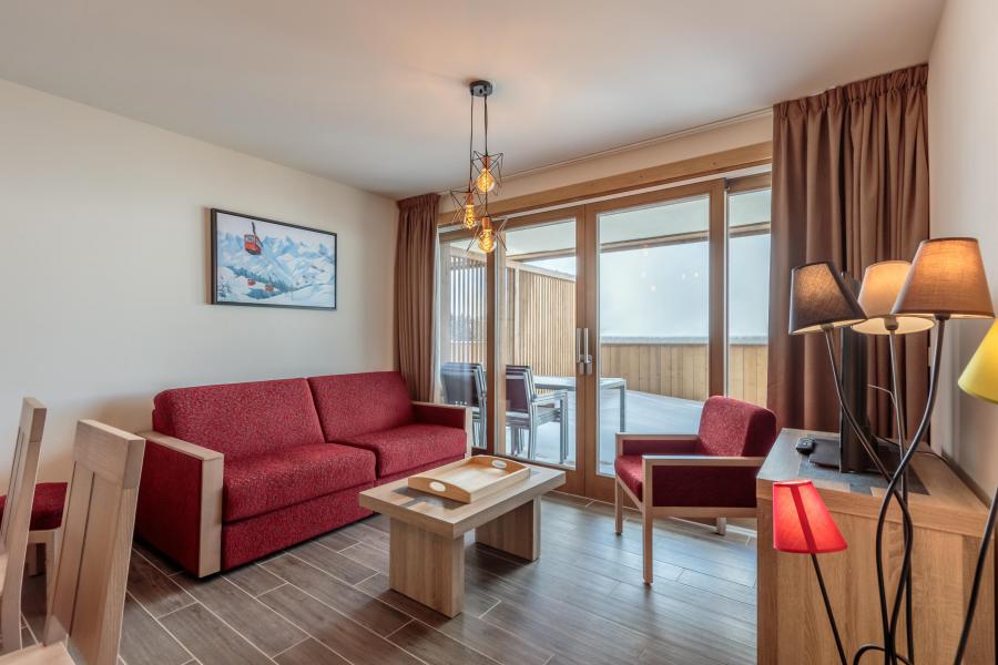 Urlaub in den Bergen 3-Zimmer-Appartment für 6 Personen (103) - Résidence le Ridge - Les Arcs - Wohnzimmer