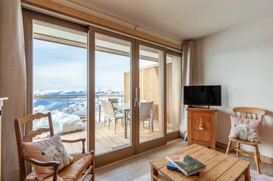 Vakantie in de bergen Appartement 3 kamers bergnis 8 personen (403) - Résidence le Ridge - Les Arcs - Woonkamer