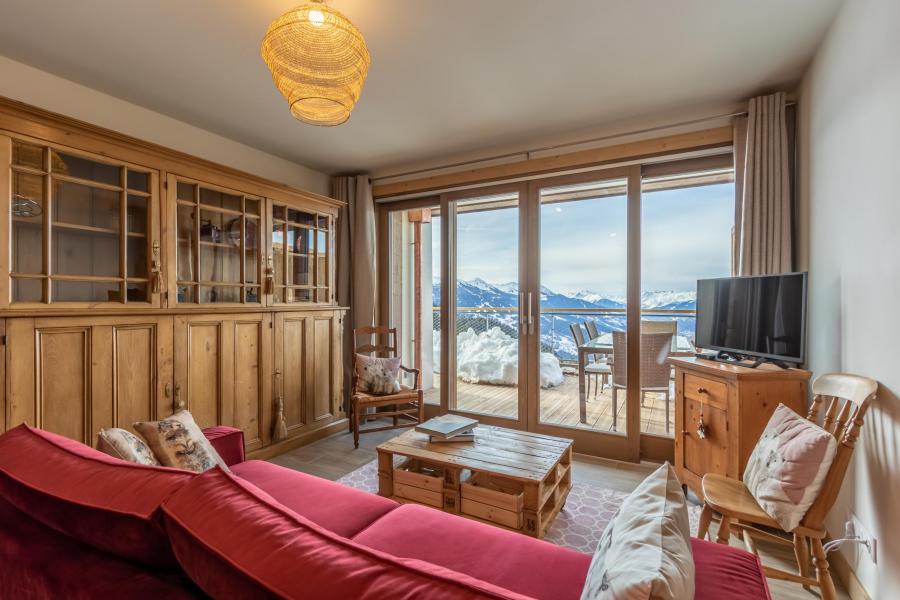 Vakantie in de bergen Appartement 3 kamers bergnis 8 personen (403) - Résidence le Ridge - Les Arcs - Woonkamer