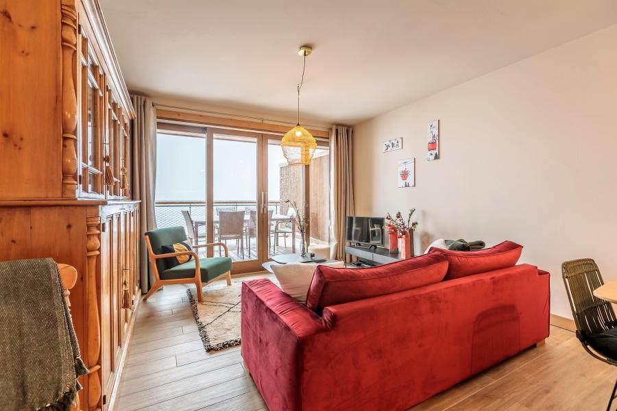 Vakantie in de bergen Appartement 3 kamers bergnis 8 personen (403) - Résidence le Ridge - Les Arcs - Woonkamer