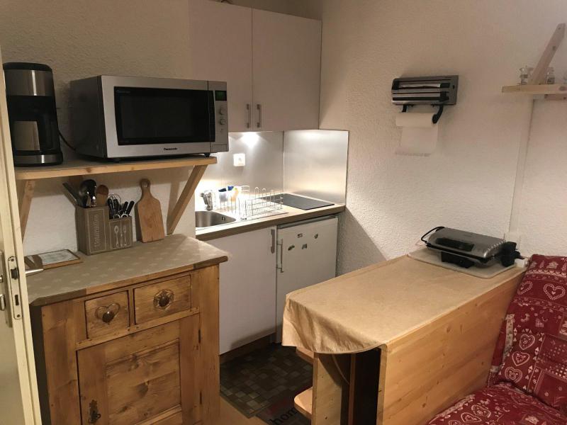 Vakantie in de bergen Studio 2 personen (ROC206) - Résidence le Roche Mantel - Les 2 Alpes - Keukenblok