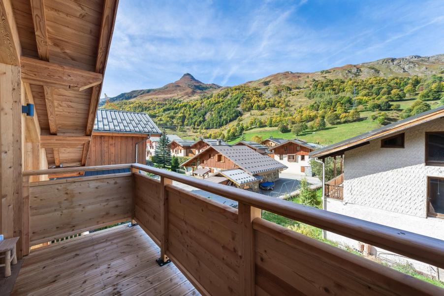 Vakantie in de bergen Appartement 5 kamers 8 personen (ROC) - Résidence le Rocher - Le Roc - Les Menuires - Balkon