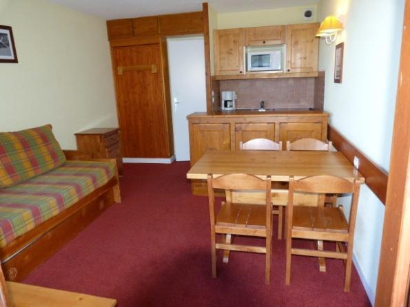 Vakantie in de bergen Appartement 2 kamers 5 personen (505) - Résidence le Ruitor - Les Arcs - Woonkamer