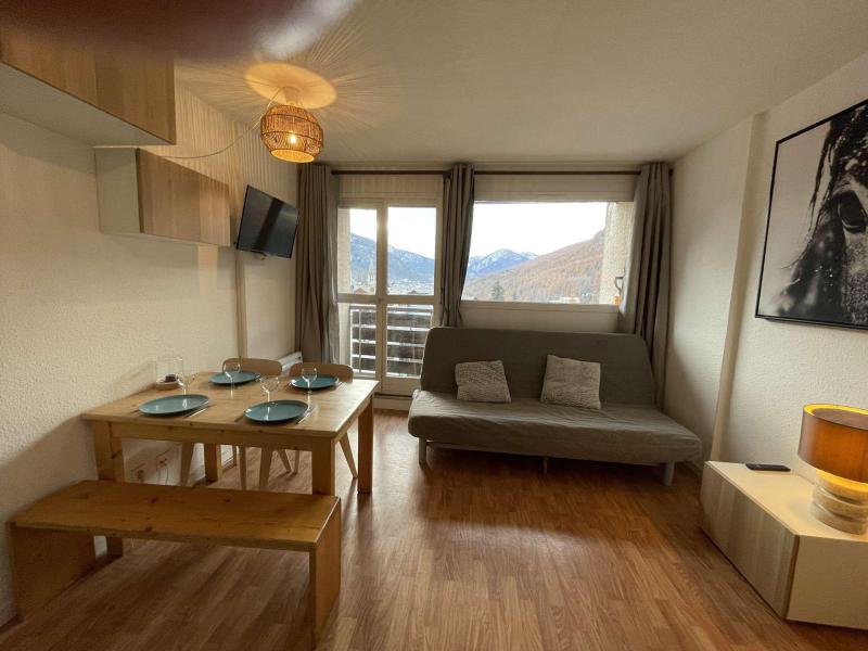 Vakantie in de bergen Studio bergnis 4 personen (710) - Résidence le Serre d'Aigle - Serre Chevalier - Woonkamer