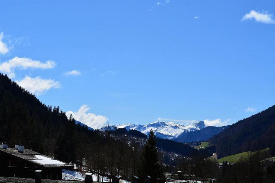 Urlaub in den Bergen 2-Zimmer-Holzhütte für 4 Personen (A1) - Résidence le Sherpa - Le Grand Bornand - Balkon