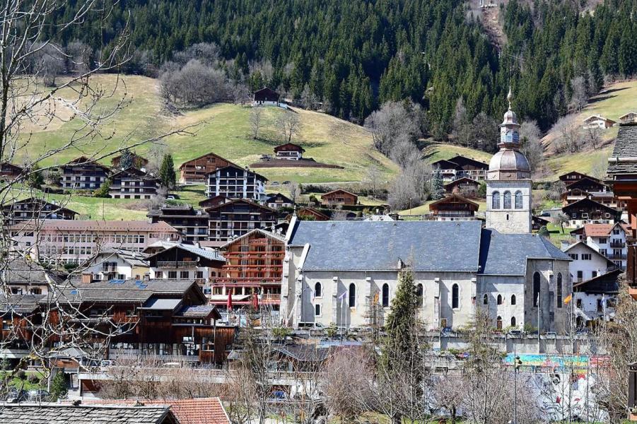 Urlaub in den Bergen 2-Zimmer-Holzhütte für 4 Personen (A1) - Résidence le Sherpa - Le Grand Bornand - Balkon