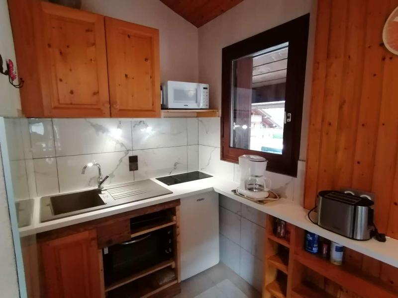 Vakantie in de bergen Studio cabine mezzanine 5 personen (D2) - Résidence le Sherpa - Le Grand Bornand - Keukenblok