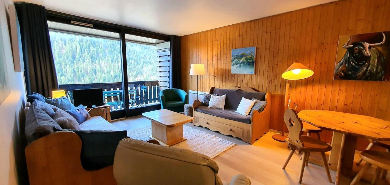 Holiday in mountain resort 3 room apartment 6 people - Résidence le Soli - Châtel - Living room