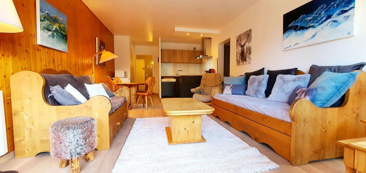 Urlaub in den Bergen 3-Zimmer-Appartment für 6 Personen - Résidence le Soli - Châtel - Wohnzimmer