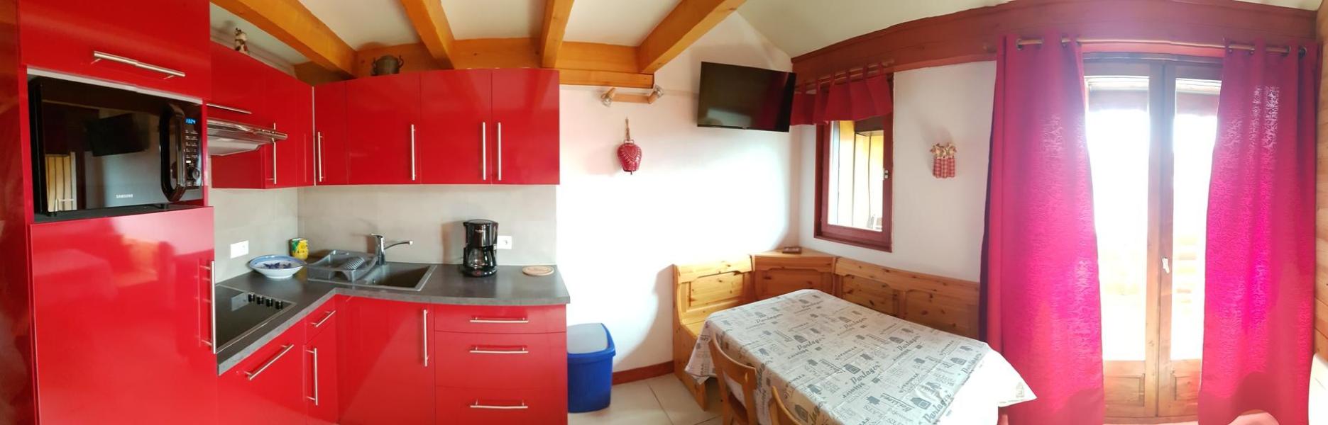 Vacaciones en montaña Apartamento 2 piezas mezzanine para 6 personas (024) - Résidence le Tavaillon - Les Saisies - Kitchenette