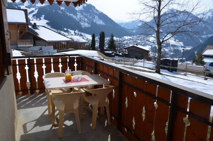 Urlaub in den Bergen Studio für 4 Personen (TER031B) - Résidence le Terroit - Châtel - Terrasse