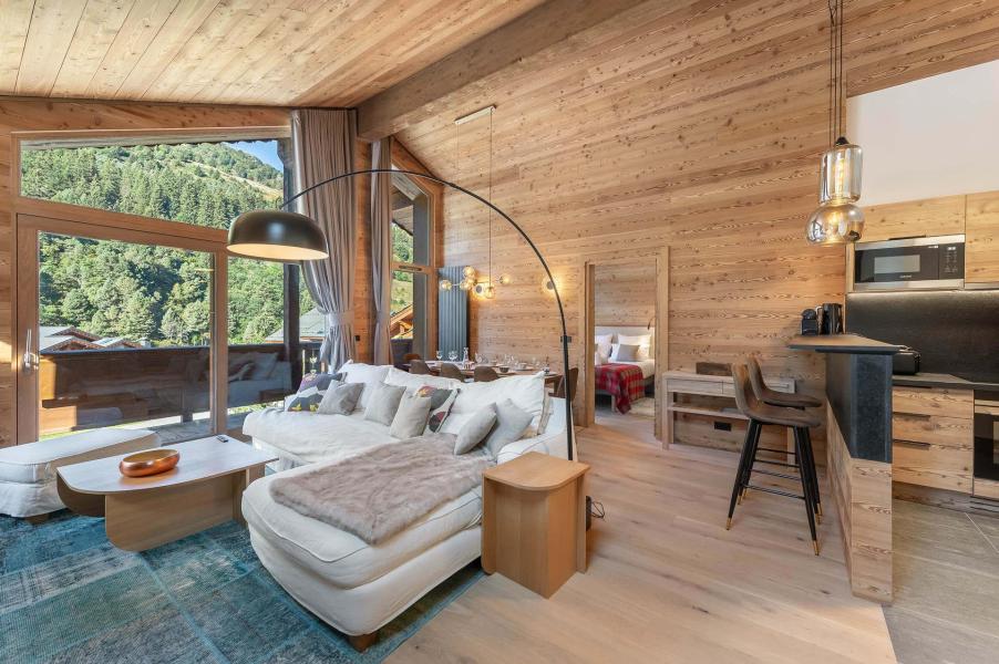 Urlaub in den Bergen 5-Zimmer-Holzhütte für 8 Personen (10) - Résidence le Tuéda - Méribel-Mottaret - Wohnzimmer