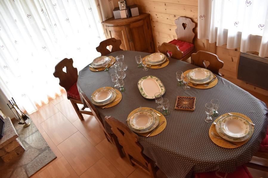 Urlaub in den Bergen 4 Zimmer Maisonettewohnung für 8 Personen (1) - Résidence le Vallon - Méribel - Wohnzimmer