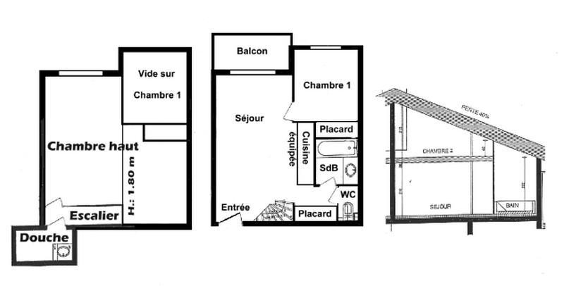 Vakantie in de bergen Appartement 3 kamers 6 personen (12) - Résidence le Village des Lapons A - Les Saisies - Verblijf