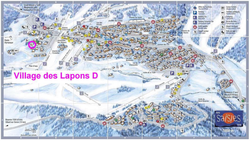 Vacanze in montagna Résidence le Village des Lapons D - Les Saisies - Mappa